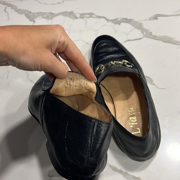 L’idea By Lori Leather Loafers With Bit Black Size 7.5 - Picture 8 of 9